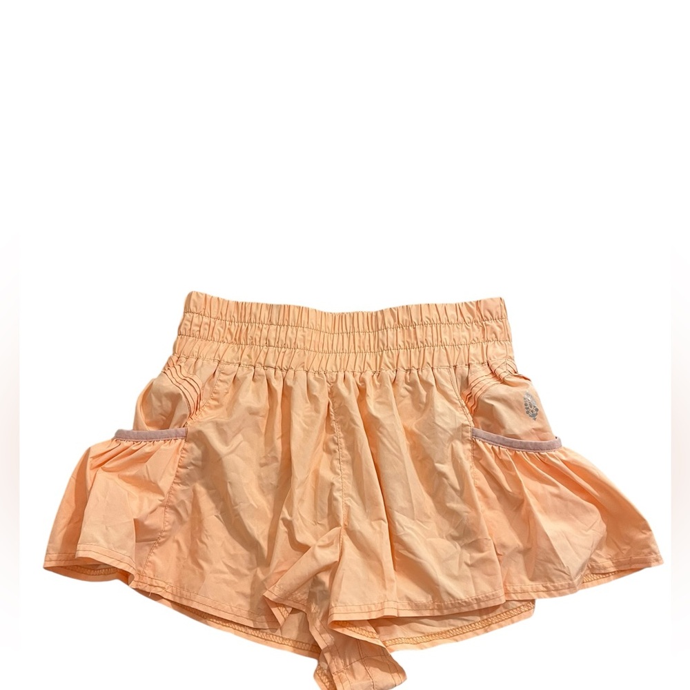 Get Your Flirt On Free People Orange Shorts